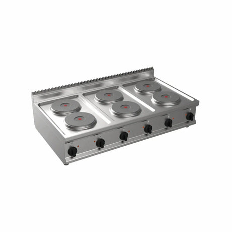 Cuisinière électrique 6 feux à poser 15.6kW CASTA L7/CUET6BB vue 1 - Usine CHR