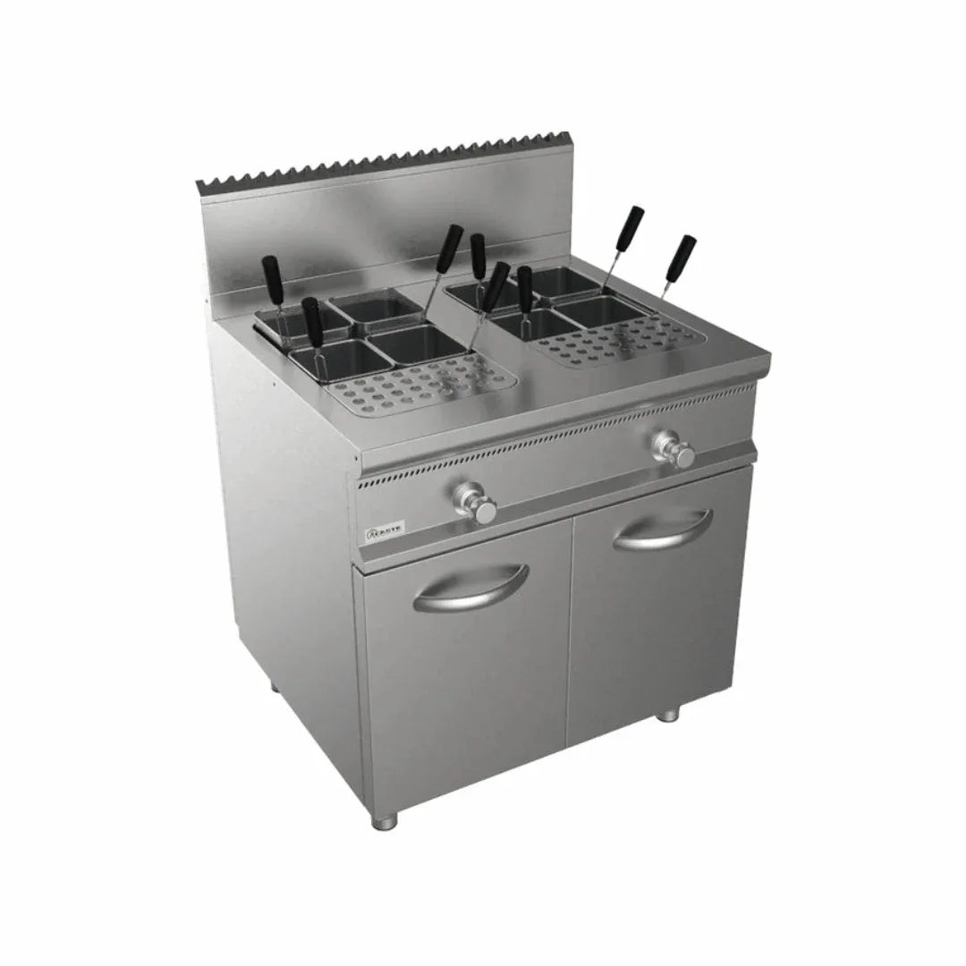 Cuiseur à pâtes modèle à gaz 2bacs 56L CASTA L7/KPG2V80 vue 1 - Usine CHR