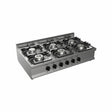 Cuisinière gaz à poser 6 feux 45kW - CASTA - Fourneau à gaz professionnel