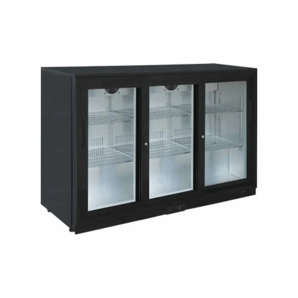 Arrière bar réfrigérée 3portes vitrées coulissantes