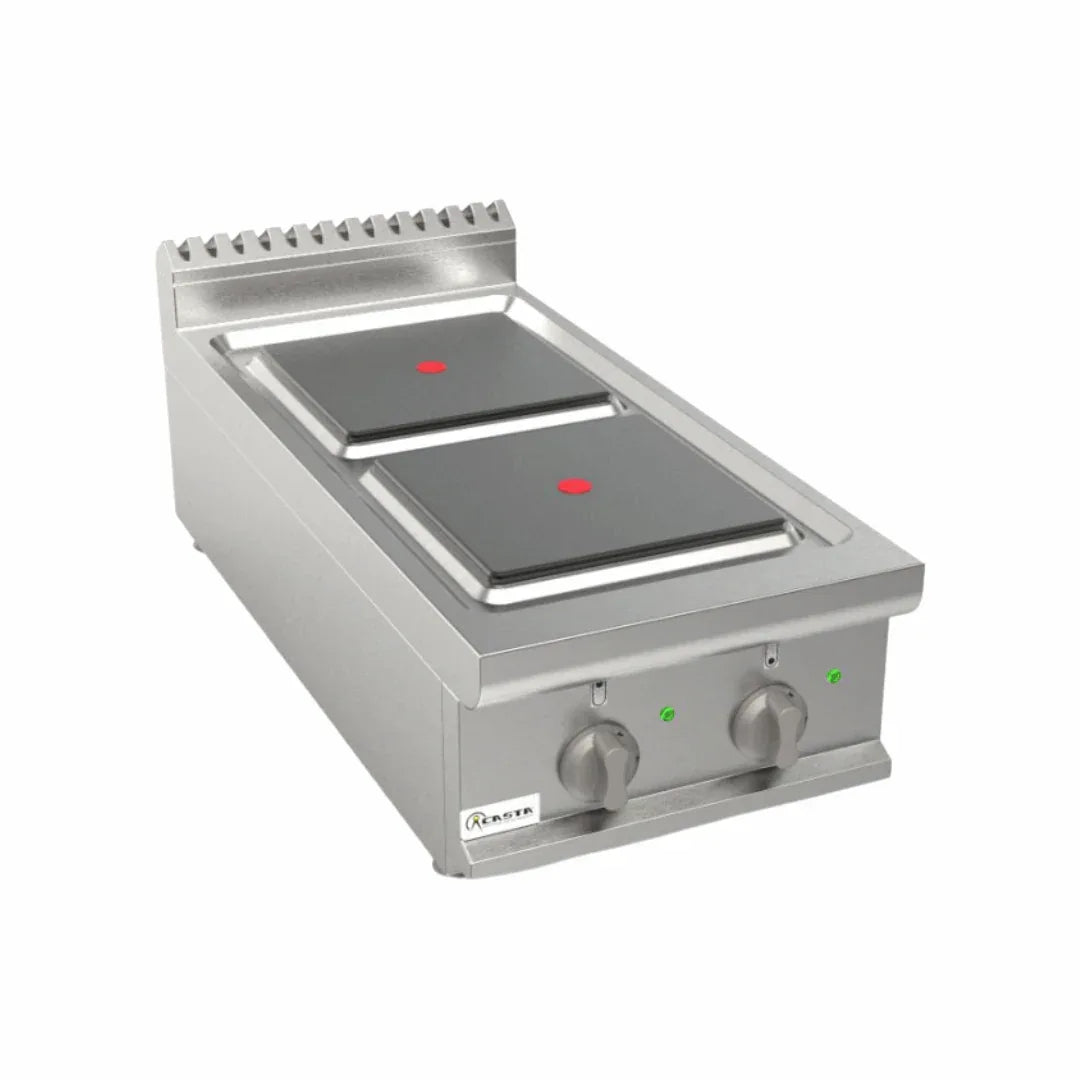 Cuisinière électrique 2 feux à poser 8kW - CASTA - Fourneau électrique professionnel