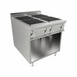 Cuisinière électrique 4 feux sur meuble ouvert 16kW - CASTA - Fourneau électrique professionnel