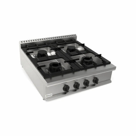 Cuisinière gaz à poser 4 feux 29,6kW - CASTA - Fourneau à gaz professionnel