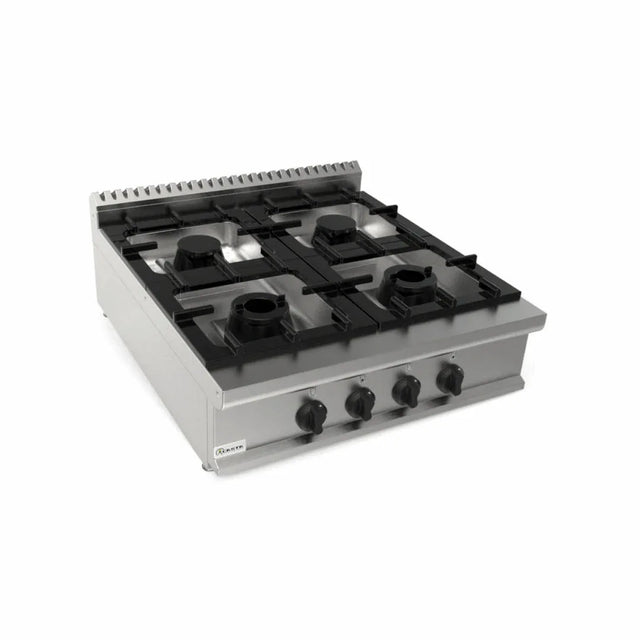 Cuisinière gaz à poser 4 feux 29,6kW - CASTA - Fourneau à gaz professionnel
