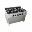 Cuisinière gaz sur meuble ouvert 6 feux 44,4kW - CASTA - Fourneau sur meuble