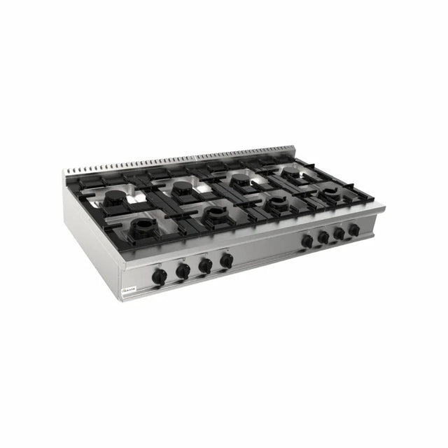 Cuisinière gaz à poser 8 feux 59,2kW - CASTA - Fourneau à gaz professionnel