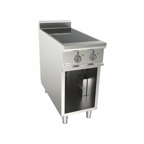 Cuisinière à induction 2 feux sur meuble ouvert 7kW 400V - CASTA - Plaque à induction professionnelle