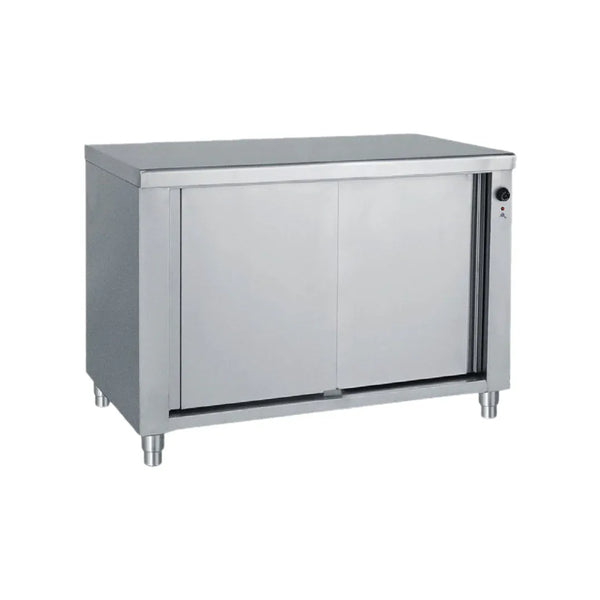 Meuble chauffant +30/+90°C - 2 portes coulissantes 1800x700x850mm