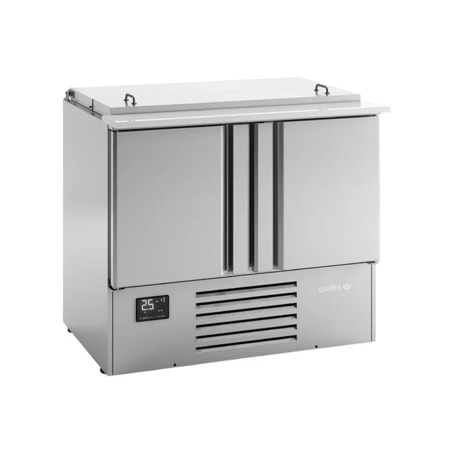 Saladette ouverte réfrigérée positive 0/+6°C 2 portes 978x700x885mm INFRICO ME 1000 BAN vue 1 - Usine CHR