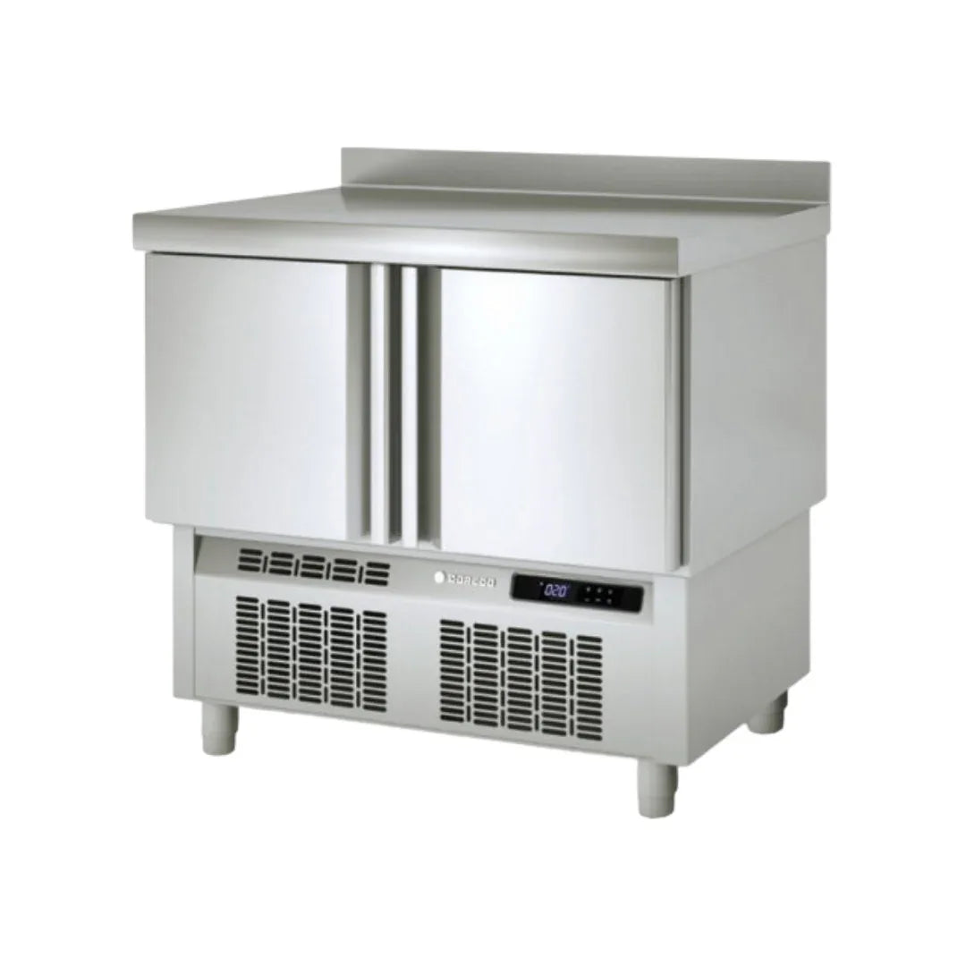 Meuble GN 1/1 Compact réfrigérée positive gamme TOP - 2 portes pleines CORECO MF-100 vue 1 - Usine CHR
