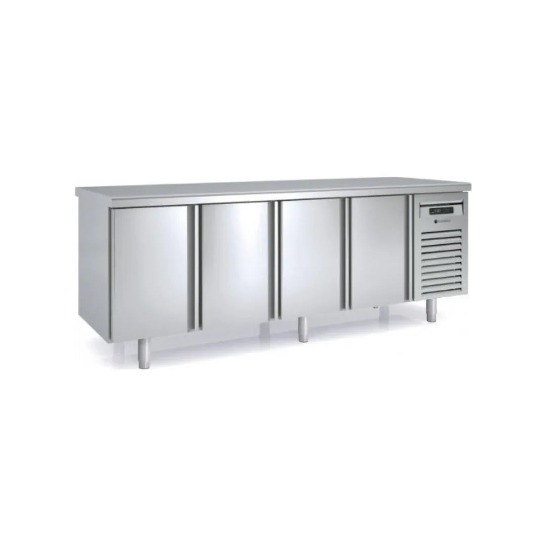 Meuble GN 1/1 Traversant réfrigérée positive gamme TOP - 4 portes pleines CORECO MFCG-250 vue 1 - Usine CHR
