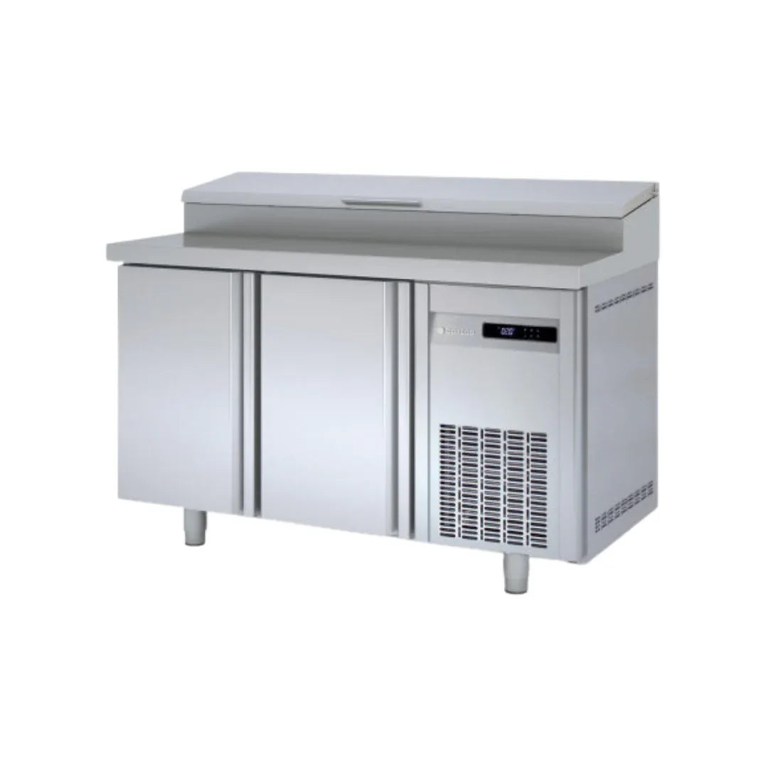 Meuble de préparation saladette bac GN 1/3 réfrigérée positive 0/+8°C gamme TOP - 2 portes CORECO vue 1 - Usine CHR