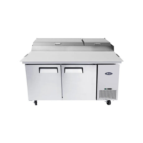 Table de preparation à pizza réfrigérée 2 portes 530L - ATOSA - Table à pizza