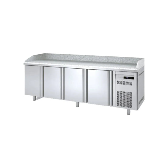 Meuble à pizza 600 réfrigérée positive 0/+8°C gamme TOP - 4 portes CORECO MR60-250 vue 1 - Usine CHR
