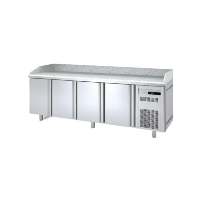 Meuble à pizza 700 réfrigérée positive 0/+8°C gamme TOP - 4 portes CORECO MR70-225 vue 1 - Usine CHR