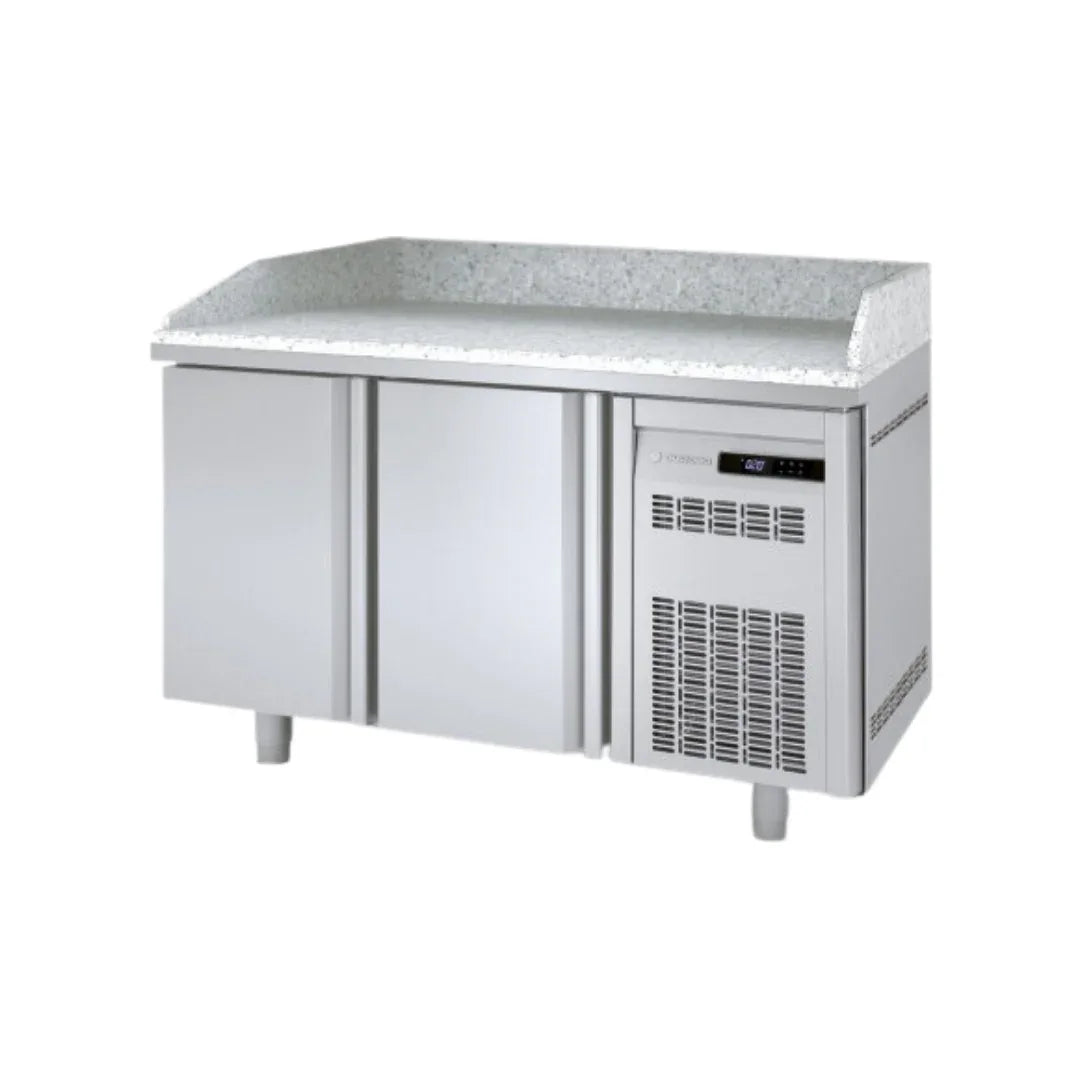 Meuble à pizza 800 réfrigérée positive 0/+8°C gamme TOP - 2 portes CORECO MR80-150 vue 1 - Usine CHR