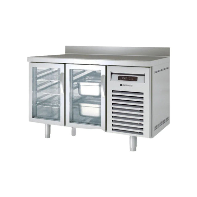 Meuble GN 1/1 réfrigérée positive gamme TOP - 2 portes vitrées CORECO MRGV-150 vue 1 - Usine CHR