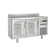 Meuble snack réfrigérée positive gamme TOP - 2 portes vitrées - CORECO - Table réfrigérée positive