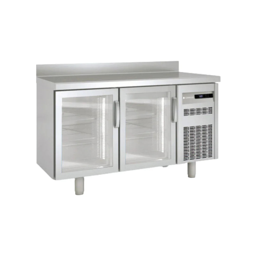 Meuble snack réfrigérée positive gamme TOP - 2 portes vitrées - CORECO - Table réfrigérée positive
