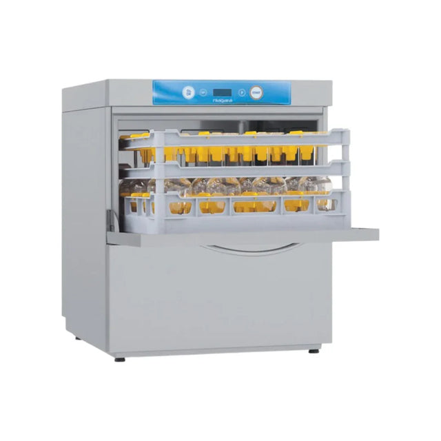 Lave verres NIAGARA - Panier 500x500mm - Passage : 285mm - Triphasé 400V - ELETTROBAR - Lave-verre professionnel