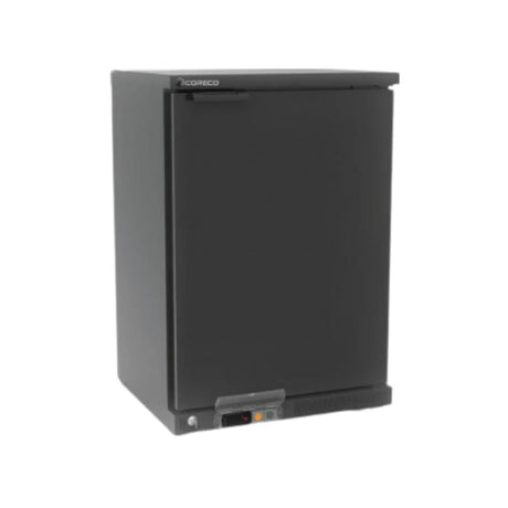 Arrière bar noir 1 porte pleine battante +2/+8°C - 620x520x850mm - CORECO - Arrière-bar réfrigéré