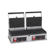 Panini double en fonte rainurée - 800x429x301mm - 2x3 kW Mono 230V - SOFRACA - Grill panini professionnel