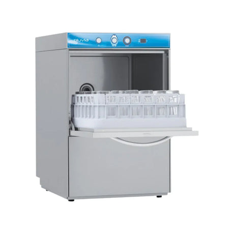 Lave verres PLUVIA digital - panier 400x400mm - Passage : 300mm - avec adoucisseur - ELETTROBAR - Lave-verre professionnel