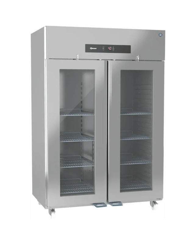 Armoire réfrigérée positive 2 portes vitrées +2/+12°C - Capacité : 1400 litres - 690x920x2075mm - HOSHIZAKI - Armoire réfrigé