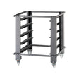 Support de four à pizza IDECK 105.105 sur roulettes + 6 glissière - Hauteur 1000mm - MORETTI - Support pour four à pizza