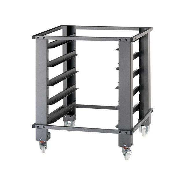 Support de four à pizza IDECK 105.105 sur roulettes + 6 glissière - Hauteur 1000mm - MORETTI - Support pour four à pizza