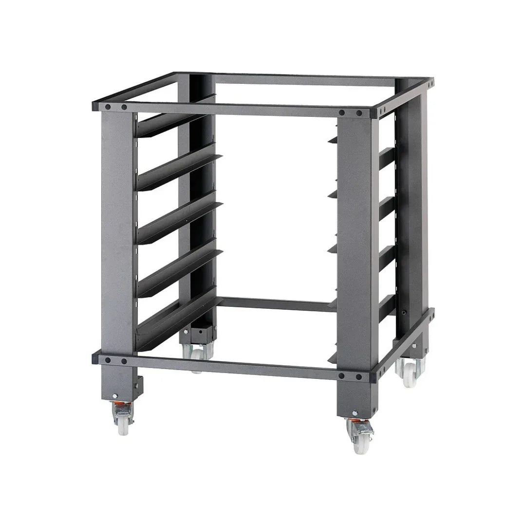 Support de four à pizza IDECK 105.65 sur roulettes + 6 glissière - Hauteur 1000mm MORETTI PT 105.65-100 vue 1 - Usine CHR