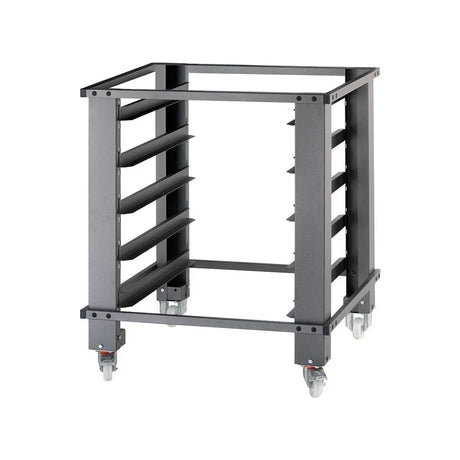 Support de four à pizza IDECK 65.105 sur roulettes + 3 glissière - Hauteur 1000mm MORETTI PT 65.105-100 vue 1 - Usine CHR