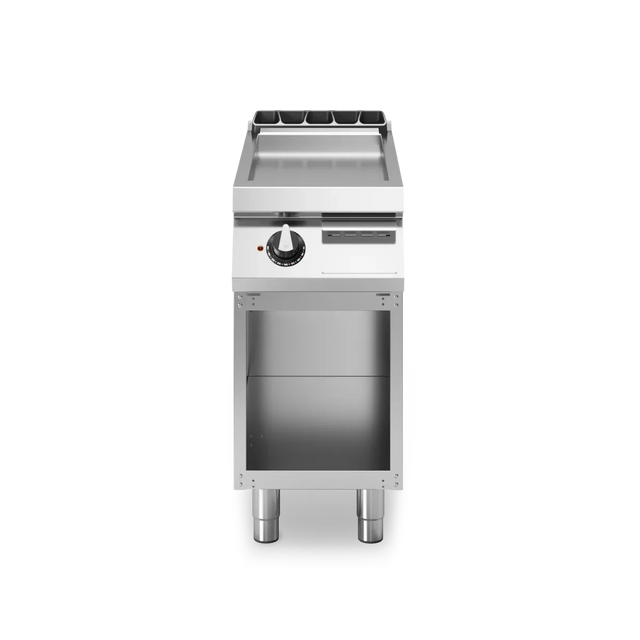Plancha lisse 1 zone électrique sur meuble ouvert - 5,4 kW 400V Tri - 400x730x870mm MODULAR vue 1 - Usine CHR
