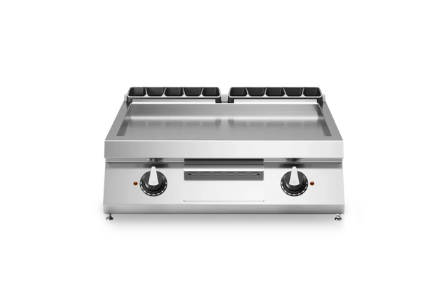 Plancha lisse 2 zones électrique à poser - 10,8 kW 400V Tri - 800x730x280mm MODULAR R70/80FTE/CL/T vue 1 - Usine CHR