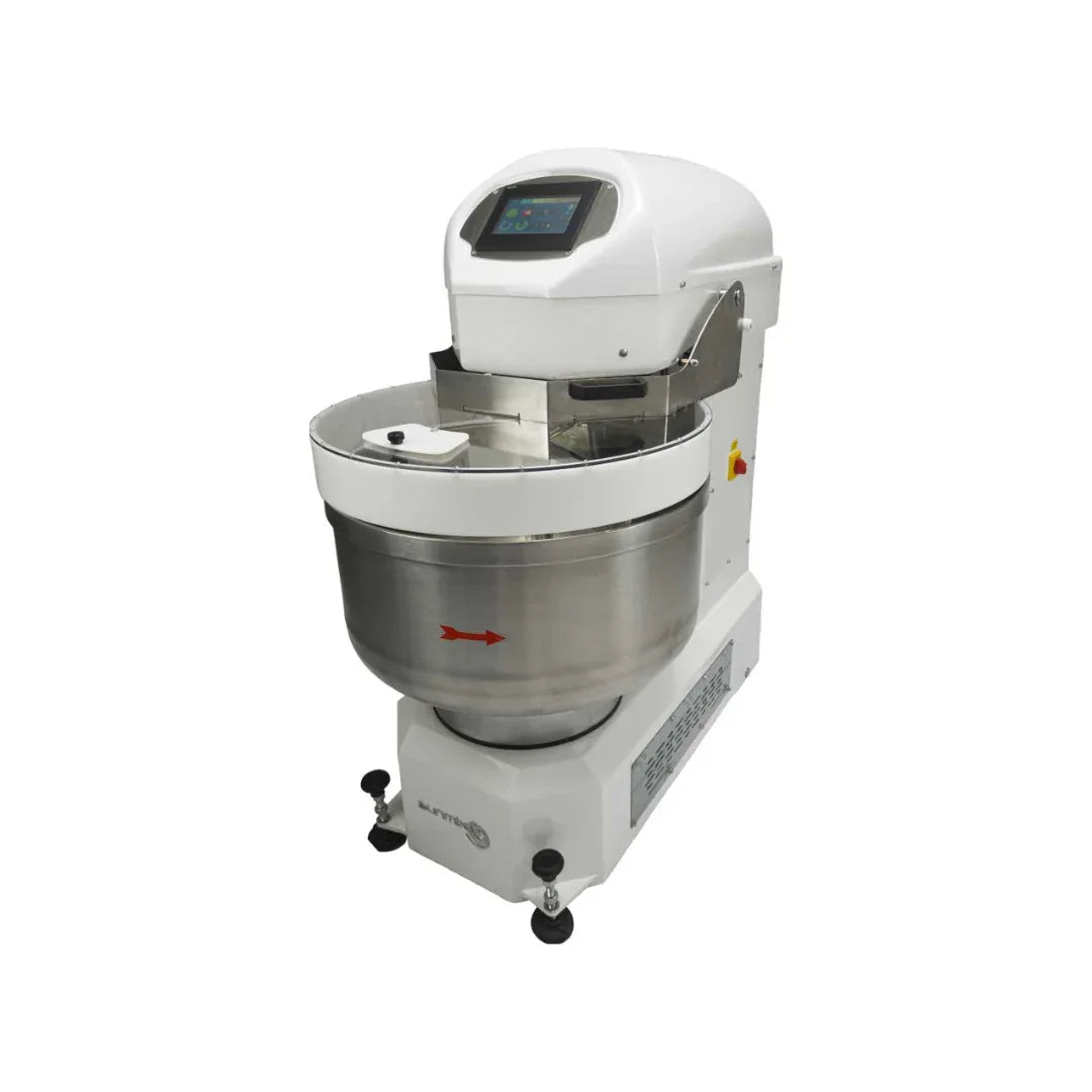 Pétrin à spirale 55 litres - 2 Moteurs - 2 vitesses + cuve motorisée - Triphasé 400V - SUNMIX - Pétrin professionnel
