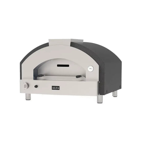 Four à pizza à Gaz QUICK 4 PIZZE + support sur roulettes - Capacité : 4 pizzas - Température : 500°C - 1190x1230x1700mm - ALF