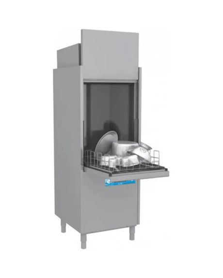 Lave batterie RIVER - Panier 560x630mm - Passage : 850mm - avec condenseur de buée - avec pompe de vidange - Triphasé 400V -