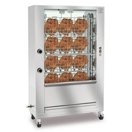 Rôtissoire BRASILIA G ROTISOLE - Capacité : 27 poulets - 15 kW GAZ - ROTISOL - Rôtissoire à gaz