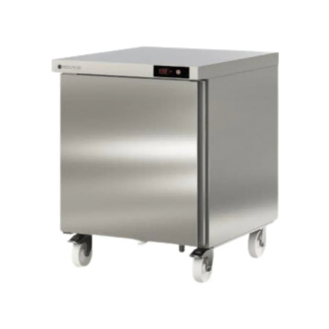 Meuble froid haut rendement réfrigérée positive gamme TOP - 1 porte pleine CORECO SD-27 vue 1 - Usine CHR