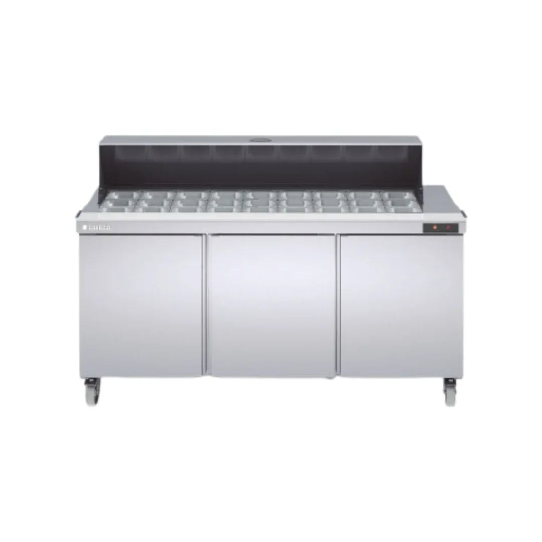 Saladette haut rendement réfrigérée positive 0/+8°C gamme TOP - 3 portes CORECO SDTP-72-27 vue 1 - Usine CHR