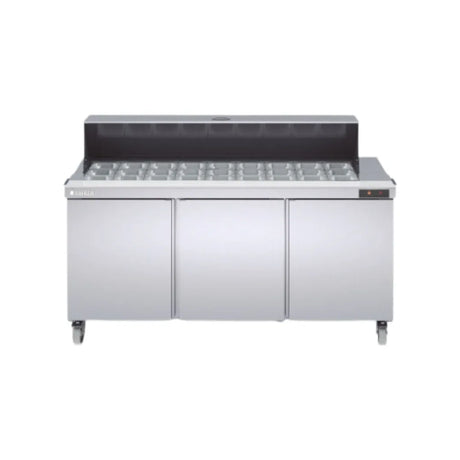 Saladette haut rendement réfrigérée positive 0/+8°C gamme TOP - 3 portes CORECO SDTP-72-27 vue 1 - Usine CHR