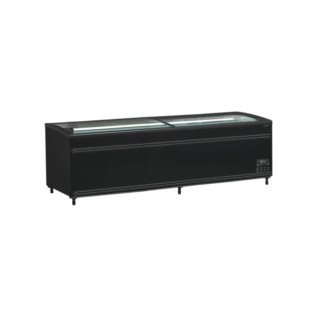 Réfrigérateur / congélateur de supermarché noir 2506 x 858 x 890 TEFCOLD SFI250B-CF VS vue 1 - Usine CHR