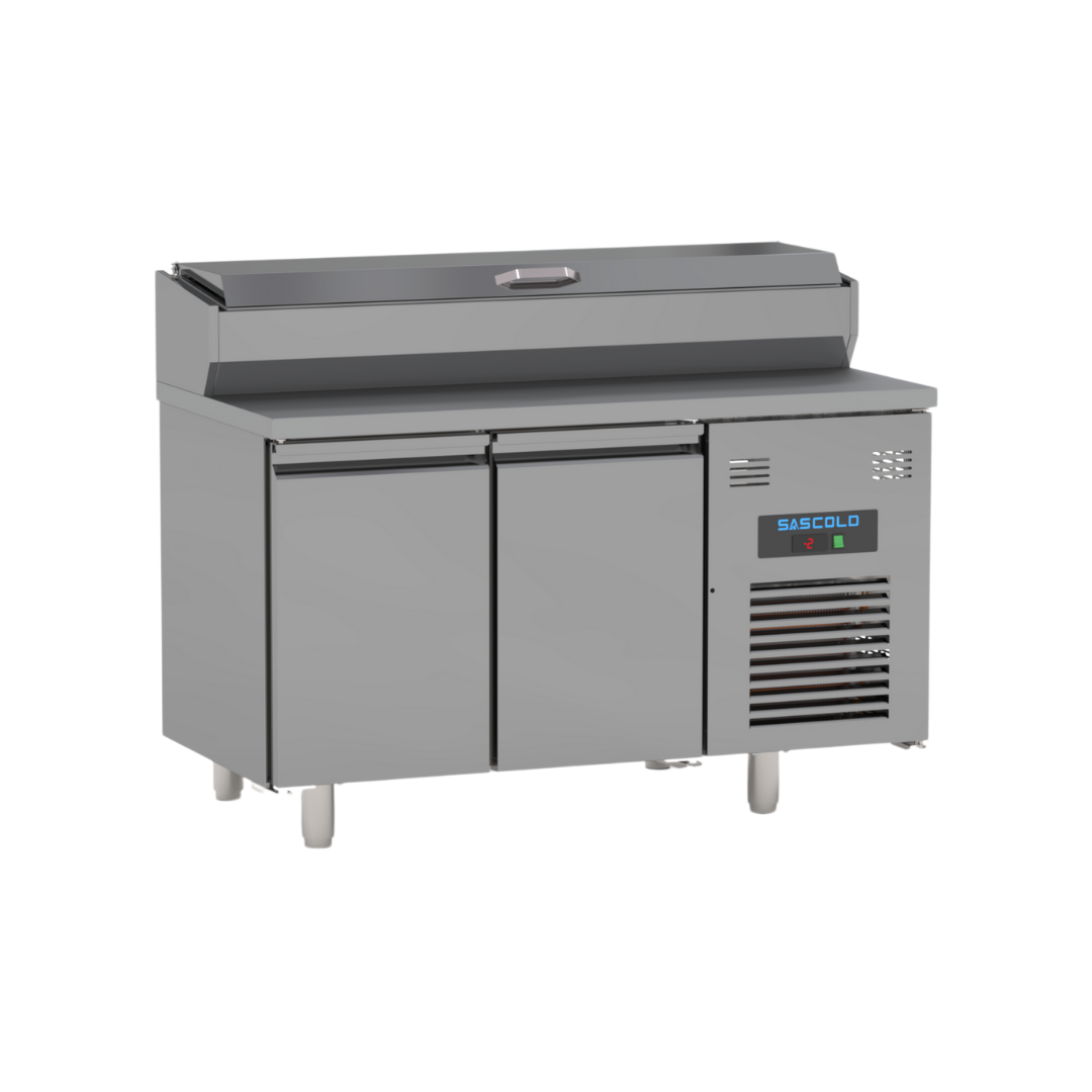 Saladette réfrigérée positive 2 portes SASCOLD SLD140 vue 1 - Usine CHR