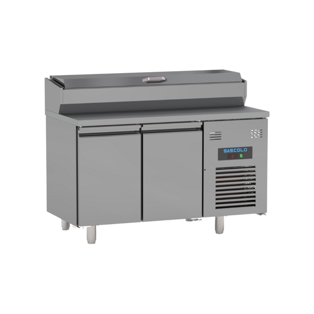 Saladette réfrigérée positive 2 portes SASCOLD SLD140 vue 1 - Usine CHR