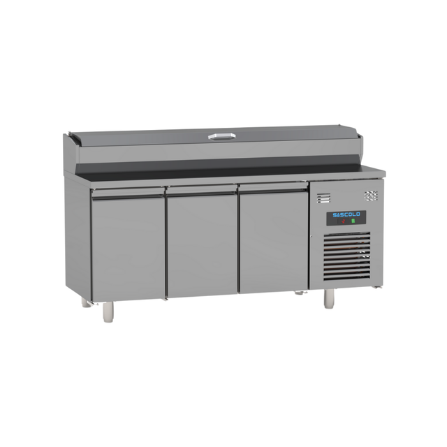 Saladette réfrigérée positive 3 portes SASCOLD SLD185 vue 1 - Usine CHR