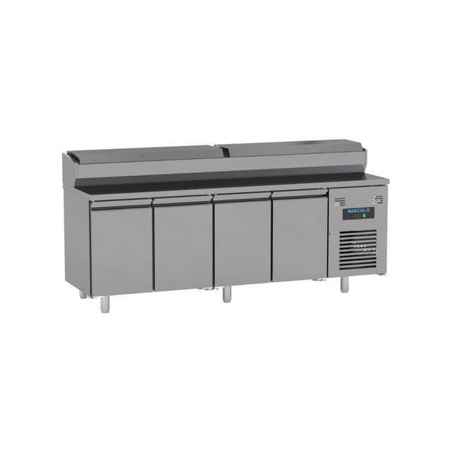 Saladette réfrigérée positive 4 portes SASCOLD SLD230 vue 1 - Usine CHR