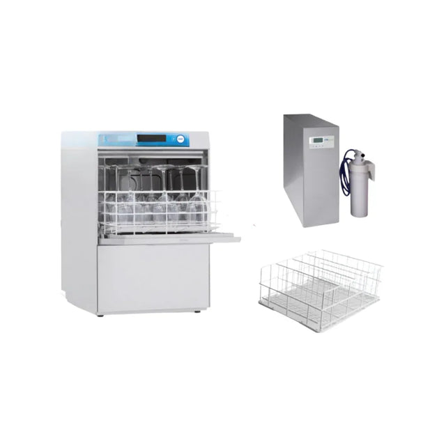 Lave verres avec osmoseur RIVER - Panier 400x400mm - Passage : 320mm - Mono 230V ELETTROBAR vue 1 - Usine CHR