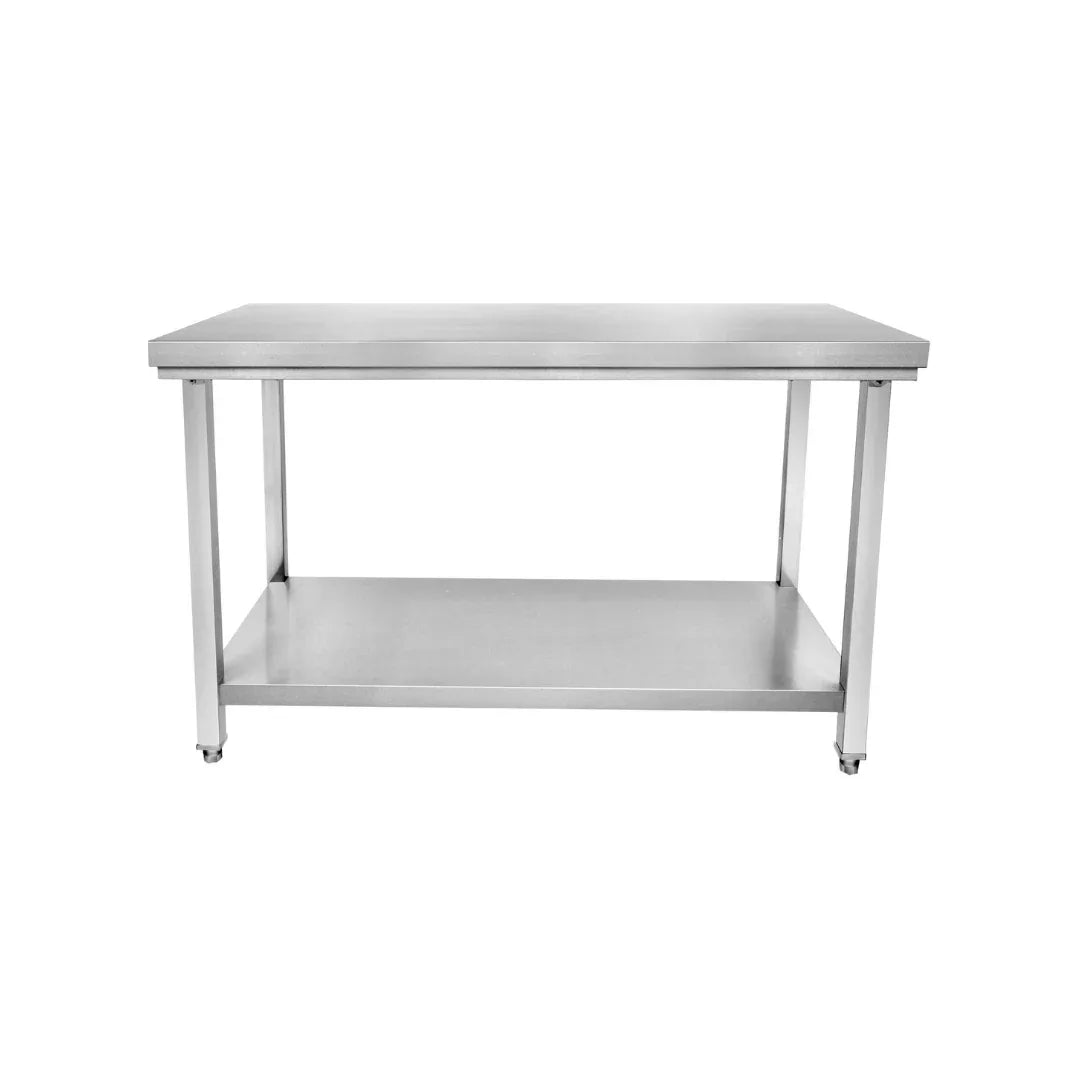 Table en inox sans dosseret + étagère basse 1000x700x850mm - ARKA