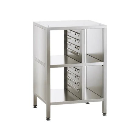 Soubassement II - 14 paires de rails de support - Parois latérales et dessus fermés - Hauteur 931mm - RATIONAL - options