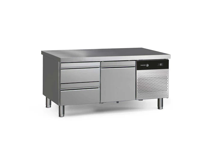 Soubassement réfrigéré positif FAGOR 3 tiroirs - 177L CCPB-2G T vue 1 - Usine CHR